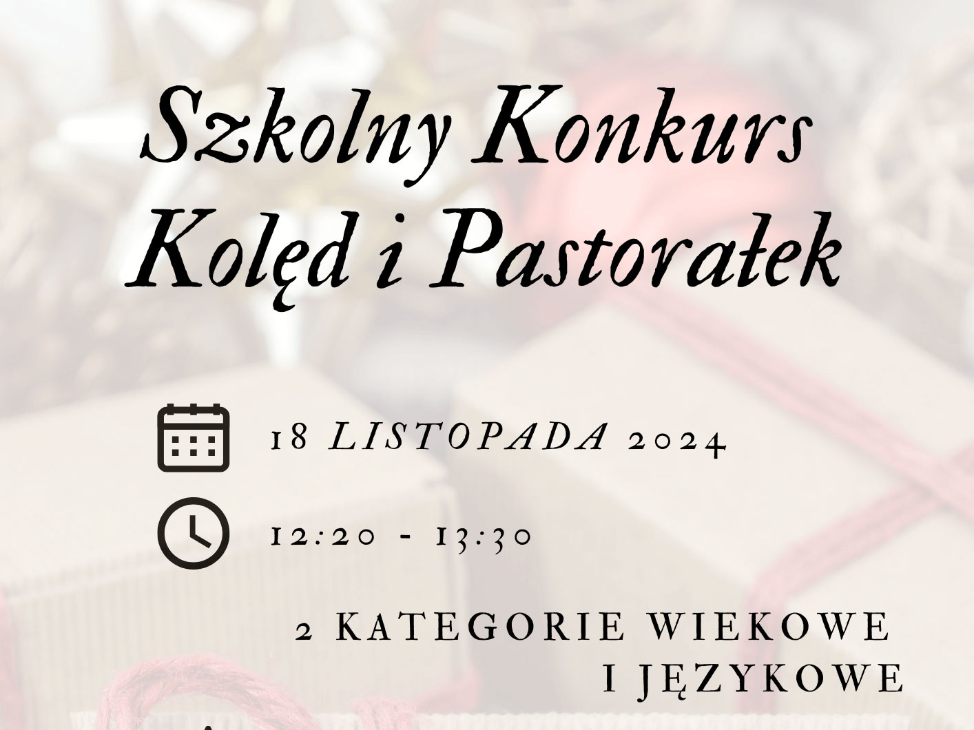 Szkolny Konkurs Kolęd i Pastorałek fr