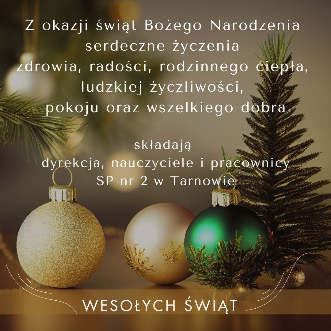 Wesołych świąt Bożego Narodzenia